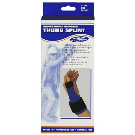 OTC Neoprene Thumb Splint, Blue, Small