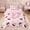 Pink D, variant on Erosebridal Princess Bow-tie Twin Comforter Sets for Kids Girls, Cartoon Initial H Letter Bedding Set, Pink Reversible, 2-Piece