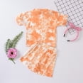 thumbnail image 5 of YTDSCS Baby Toddler Boys Girls Outfits Tie Dye Short Sleeve T-Shirt Top + Shorts Summer Newborn Set 2Pcs for 12M-5Y, 5 of 9