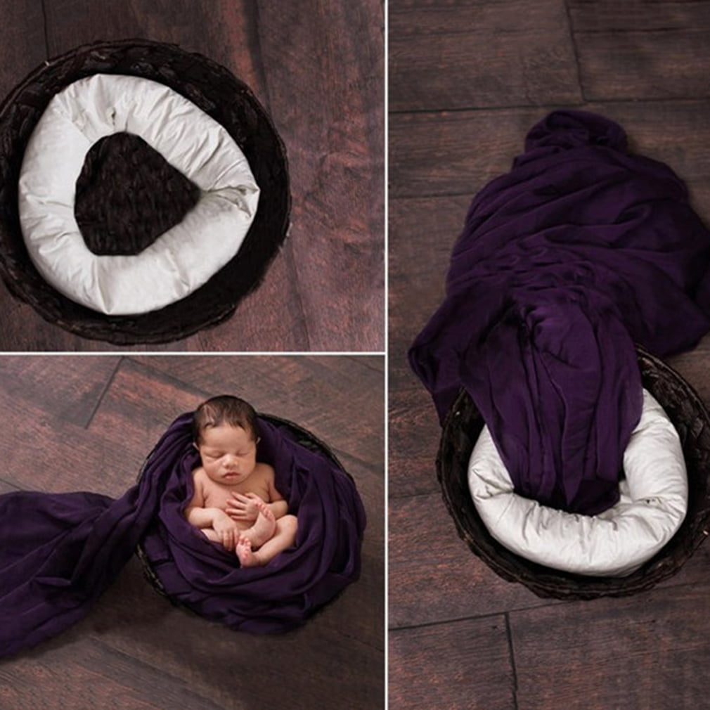 MXECO Comfortable 4Pcs/Set 2 Colors Baby Newborn Pillow Basket Filler Wheat Donut Photography Props Set