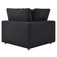 thumbnail image 6 of Modular Deep Sofa, Black, Fabric, Modern Contemporary, Living Lounge Cafe Room Hotel Lobby Hospitality, 6 of 10