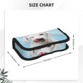 thumbnail image 3 of Fotbe Puppy Licks Nose Pattern Pencil Case,Canvas Pen Case, Multi- Slot Pencil Pouch, Portable Pencil Bag, Pen Case for& Office, Makeup Bag ,Zipper Pouch, 3 of 6