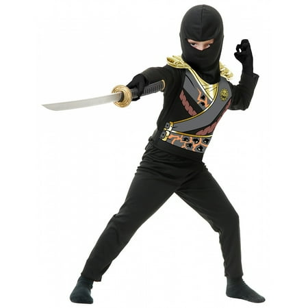 Ninja Avengers Series 4 with Armor Child Costume Black - (Best Black Light Costumes)