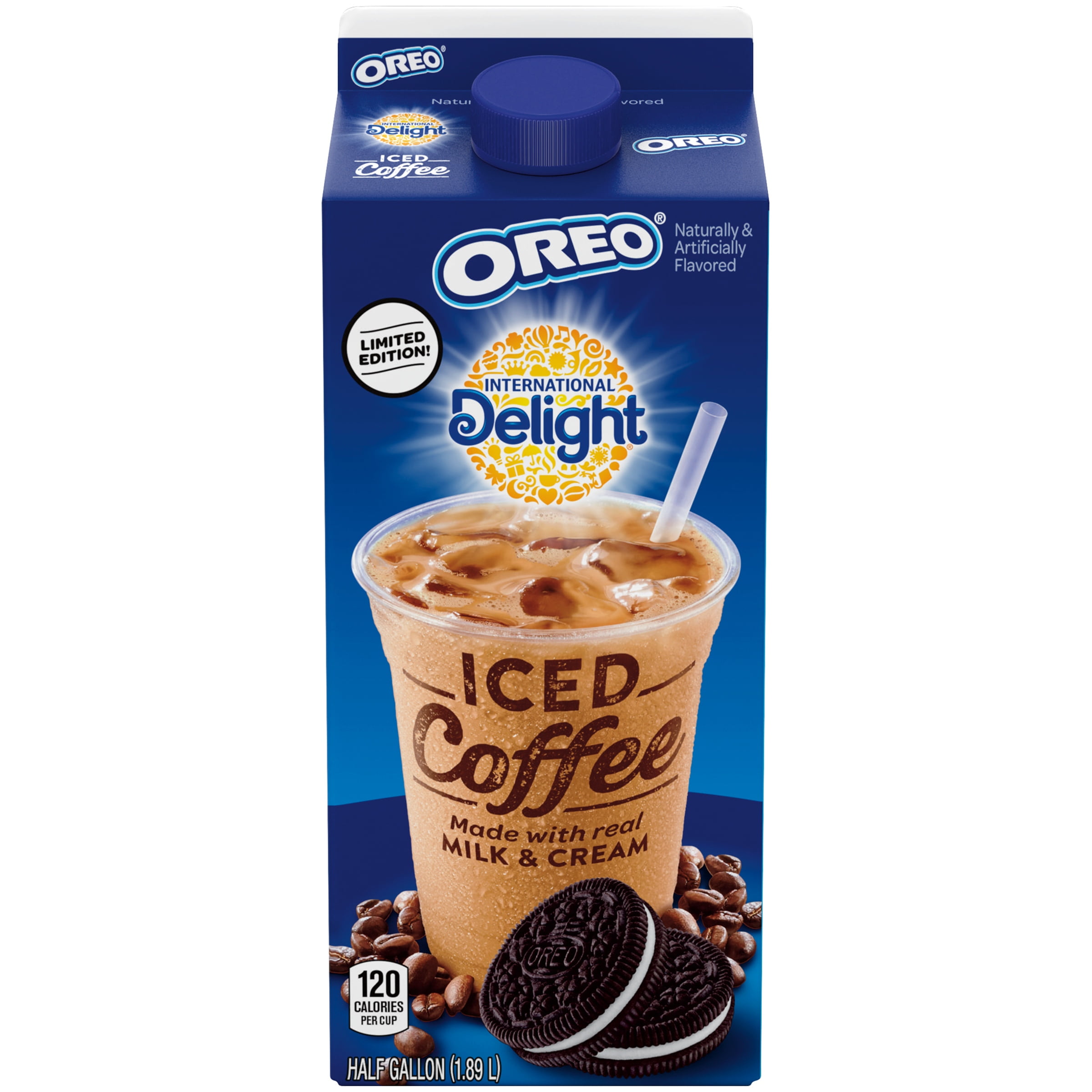 International Delight OREO Cookie Flavored Iced Coffee, Half Gallon