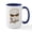 White/Navy Inside, variant on CafePress - Marsh Mellow Large Mug - 15 oz Ceramic Large White Novelty Mug