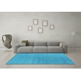 thumbnail image 3 of Ahgly Company Indoor Rectangle Oriental Light Blue Industrial Area Rugs, 2' x 3', 3 of 4