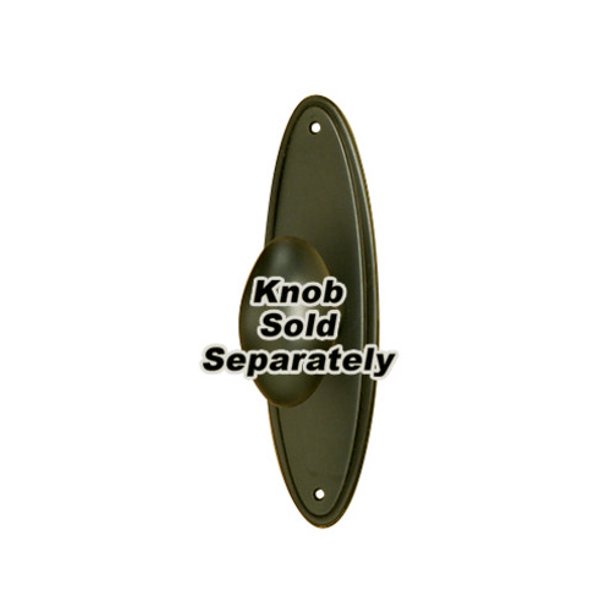 Alno A12253 Traditional 3" Long Knob Backplate Bronze