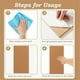 thumbnail image 5 of Cork Board Bulletin Board, Small Rectangular Pin Board for Wall, Self-Adhesive Cork Board for Office, School and Home, 5 of 5