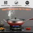 thumbnail image 3 of 13-14-15 in Universal Lid for Oversized Pots, Pans and Skillets, Extra Large Pot Lid Tempered Glass Lid with Heat-Resistant Silicone Edge, Cookware Lids, Replacement Frying Pan Cover, Black, 3 of 7
