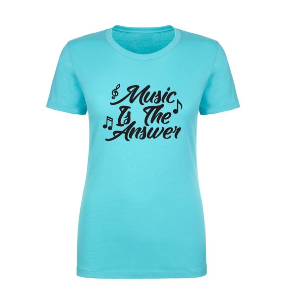 Music Is The Answer Womens crewneck tee