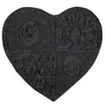 thumbnail image 2 of Home Weavers Modesto Collection Heart Shaped Plush rug Shower Floor, Bathroom Bath Rug Non-Slip Extra Soft and Absorbent, Machine Washable Heart Shaped Mats for Bathroom Floor 25"x25" Heart, Gray, 2 of 9