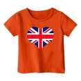 thumbnail image 3 of BOOMNY Independence Day Toddler Baby Boys Tshirts Short Sleeve T Shirts for Boys British Flag Graphic Breathable Loose Fit Cozy Childrens Athletic Tees, 3 of 3