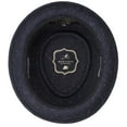thumbnail image 4 of Montique Men's Navy Soft Rabbit Wool Snap Brim Pork Pie Teardrop Dent Hat H52, 4 of 4