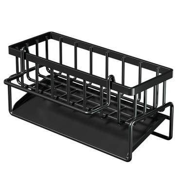 Multi-Functional Kitchen Organizer: Dishcloth Holder, Sink Draining Basket, Countertop Storage Rack for Sponge & Dish Soap