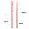 thumbnail image 2 of Rdeghly plastic recorder, musical recorder,8 Holes High Pitch Soprano Recorder Flute ABS Flageolet Instruments Reed Pipe Kids Pink, 2 of 7