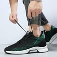 thumbnail image 5 of Mens Shoes,Elevator Casual Sneakers Lightweight Breathable Mesh Trainers Lace Up Sports Footwear With Hidden Lift Heel Height Increase,Shoes for Men,Black,7.5, 5 of 9