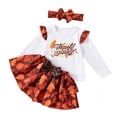 thumbnail image 3 of HXWCHs Girls Summer Ruffle Sleeve Dresses with Headband Kids Cewneck Casual Halloween Dress Girls Dresses Size: 3-4 Years White, 3 of 7