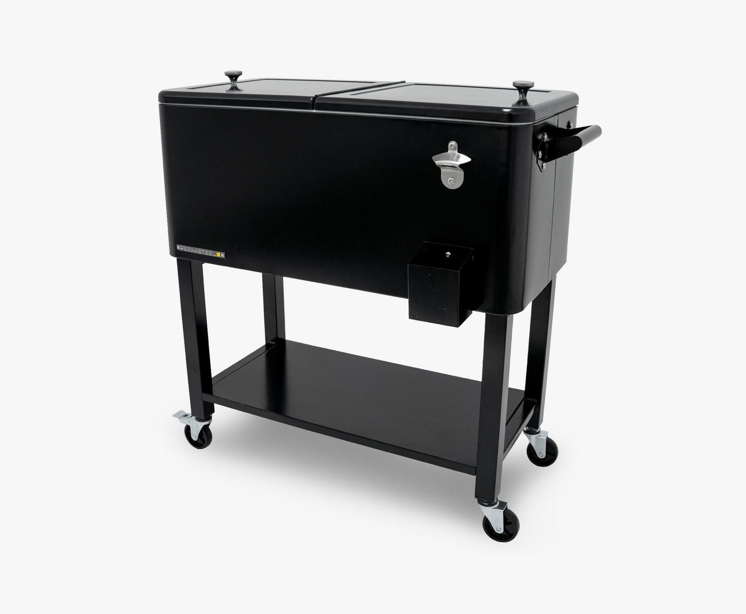 Permasteel - Refroidisseur de terrasse 80QT avec bassin amovible - Noir