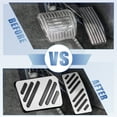 thumbnail image 4 of Auto Automático Freno Gasolina Acelerador Pedal Cubierta Kit Tono Plateado Unique Bargains, 4 of 7
