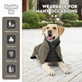 thumbnail image 6 of Dog Tuxedo Shirt, Stylish Cold Weather Coat, Dog Wedding Shirt Formal Tuxedo Costume, Dog Detective Prince Wedding Suit for Small Medium Large Dogs L, 6 of 7