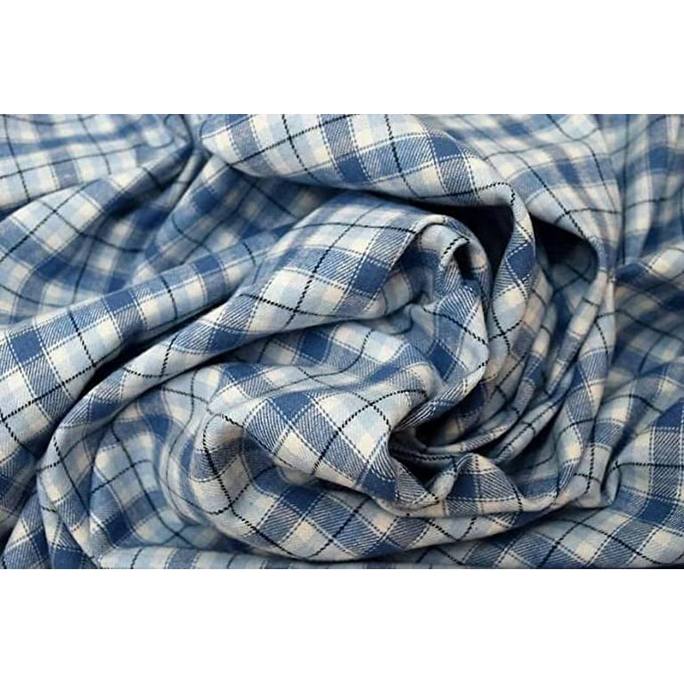 FabricLA 100% Cotton Flannel Fabric - 58/60 Inches (150 CM) Extra Wide  Fabric - Cotton Tartan Flannel Fabric - Use as Blanket, Pillowcases,  Quilting, Sewing, PJ, Shirt 