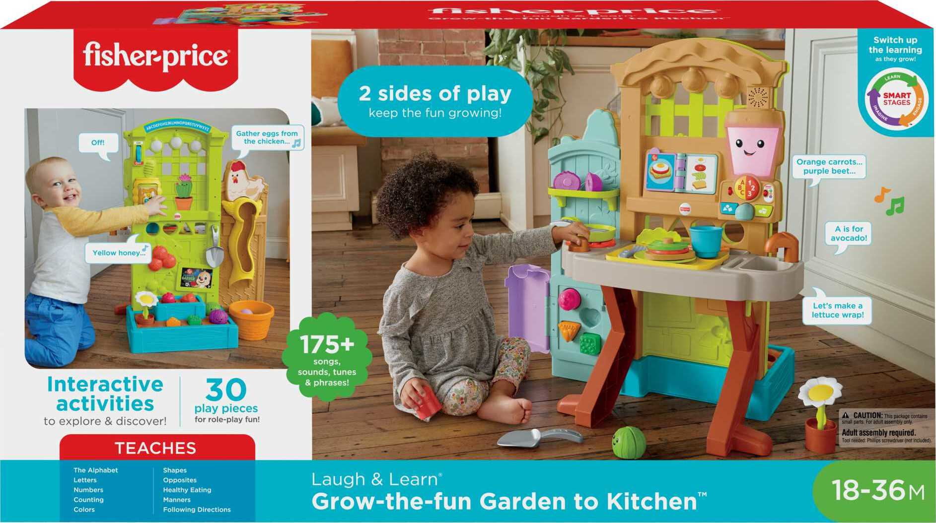 NEW~ Fisher Price Laugh n Learn GARDEN to KITCHEN Replacement UTENSILS & PAN 