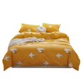 thumbnail image 1 of Juego de cama de algodón con estampado hermoso, funda de edredón con funda de almohada para el hogar (tamaño doble), 1 of 8