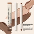 thumbnail image 3 of Dual Ended Eyeshadow Stick, Waterproof Long Wearing Eye Shadow Pencil, Light Texture Creamy Makeup Stick, Two Shades in One, Easy to Blend, Crease Resistant, Sunrise Color, 3 of 7