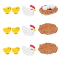 thumbnail image 1 of 15 Pcs Mini Easter Ornements Adorables Œuf de Poussin Décors Animaux en Résine Ornements Easter, 1 of 7