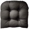 thumbnail image 2 of Klear Vu Omega Universal Tufted Extra Large No Slip Dining Chair Pads, 17"x 17" x 3", 2 Pack, Midnight 2 Pack, 2 of 4