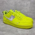 thumbnail image 1 of Ni - ke Ni - ke Air Force 1 '07 LV8 Overbranding Mens Size 11 Shoes Sneakers Yellow Green, 1 of 5