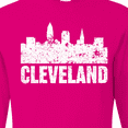 thumbnail image 4 of Inktastic Cleveland Skyline Grunge Long Sleeve T-Shirt, 4 of 5