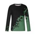 thumbnail image 5 of Qingpeng Mens Graphic T-Shirts Casual Print Shirts Fall Round Neck Long Sleeve Shirts Slim Fit Daily Basic Shirt, 5 of 5