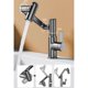 thumbnail image 5 of 360-degree Rotation Faucet 360 Rotation Faucet Bathroom Washroom 360-degree Rotation Brass Body Horizontal Swing Arms, 5 of 11