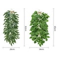 thumbnail image 6 of Artificial Hanging Vine,Weeping Willow Plastic Plants Greenery Leaves Faux Ivy Garland Fake Plant UV Resistant for Indoor Outdoor Garden Door Wall Baskets Wedding, 6 of 8