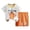 Orange, variant on mgoYE Toddler Clothes Toddler Girl Summer Short Outfit Sets Cotton Short Sleeve Tops Tees Shorts Clothing Sets|Green 5-6 Years