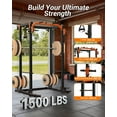 thumbnail image 6 of Power Cage with Cable Crossover & Lat Pulldown System, 2000LBS Capacity Squat Rack for Home Gym Strength Training, Multifunctional Power Rack with Pulley System, 6 of 8
