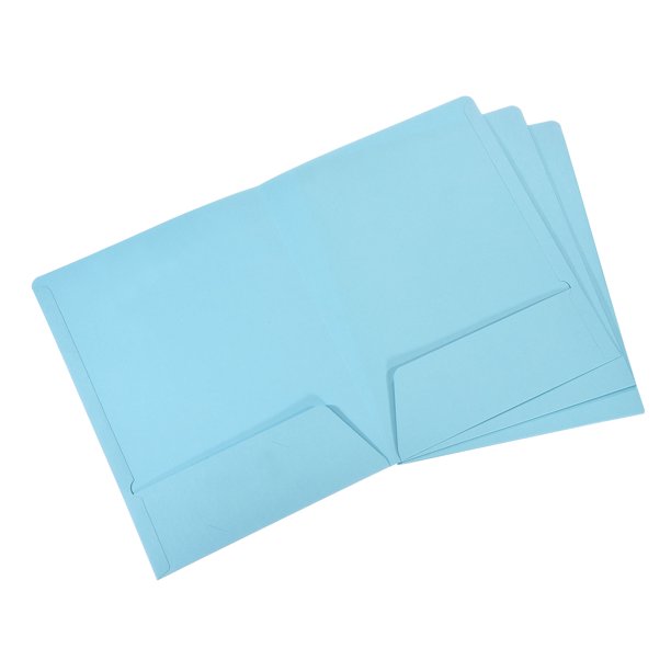 Uxcell A4 Document Organizer Filing Envelopes Jacket File Folders, Blue ...