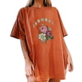 thumbnail image 1 of AMERTEER Femmes Casual Imprimé Casual Manches Courtes Tops Blouse, 1 of 5