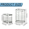 thumbnail image 3 of Gnwei Utensil Holder, Stainless Steel Utensil Drying Rack with Drain Tray, Kitchen Counter Drainer Basket Silverware Cutlery Flatware Holder Forks, Knives, Spoons, Chopsticks Organizer, 3 of 9