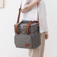 thumbnail image 4 of Sac Isotherme de Pique-Nique Extérieur à Double Couche, Sac à Lunch Portable en Toile Imperméable, 4 of 4