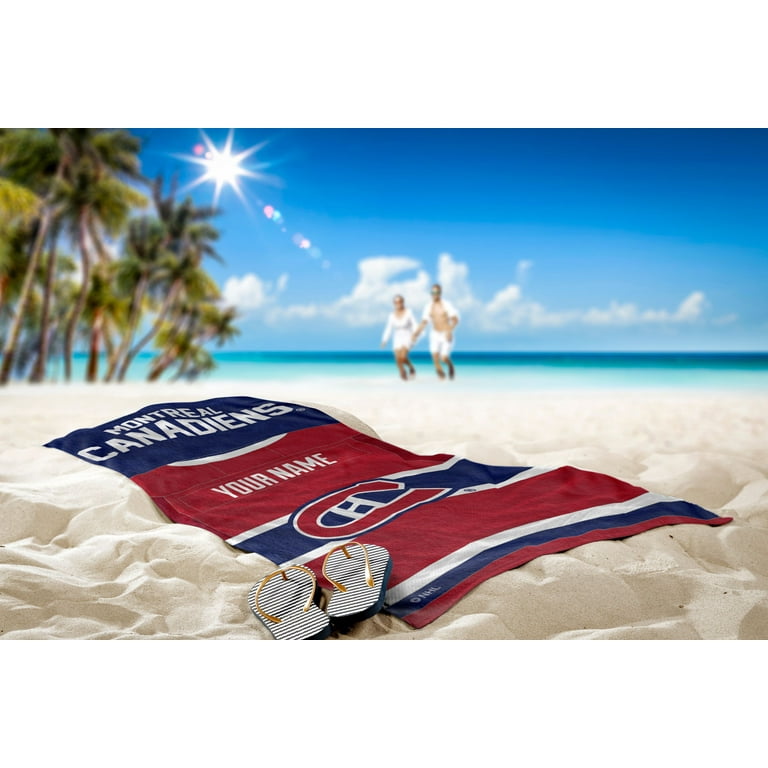 Montreal Canadiens NHL Jersey Personalized Beach Towel 30 x 60 Walmart