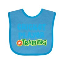 Inktastic Cricket Player in Training Boys or Girls Baby Bib