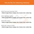 thumbnail image 3 of Max Advanced Brakes - Brake Kit for 2002 Chevy Suburban 1500 Tahoe GMC Yukon XL 1500 RWD w/Single Piston Caliper Rear Replacement Drilled Slotted Black Coated Disc Brake Rotors and Ceramic Brake Pads, 3 of 10