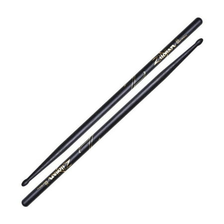 Zildjian Hickory Series 5A Wood Drumsticks, Pair, Black