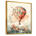 thumbnail image 2 of Designart "Classic Charm Of Hot Air Balloon IV" Hot Air Balloon Floater Framed Wall Art Prints, 2 of 5