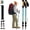 Cloud Blue, variant on Carbon Fiber Hiking Stick 2 Pack - Professional Grade, Collapsible Trekking & Walking Sticks for Hiking