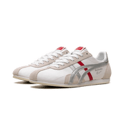 ONITSUKA TIGER MENS Runspark White Silver Red 1183B480 101 1183B480 101 from Stadium Goods