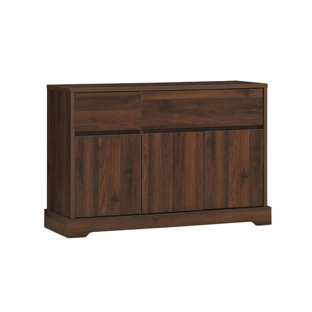 Finihen Kitchen Storage Cabinet, Buffet Sideboard, Storage Buffet Sideboard with 2 Drawers and 2 Cabinets, for Dining Room, Kitchen, Living Room, Walnut Finihen Kitchen Storage Cabinet, Buffet Sideboard, Storage Buffet Sideboard with 2 Drawers and 2 Cabinets, for Dining Room, Kitchen, Living Room, Walnut