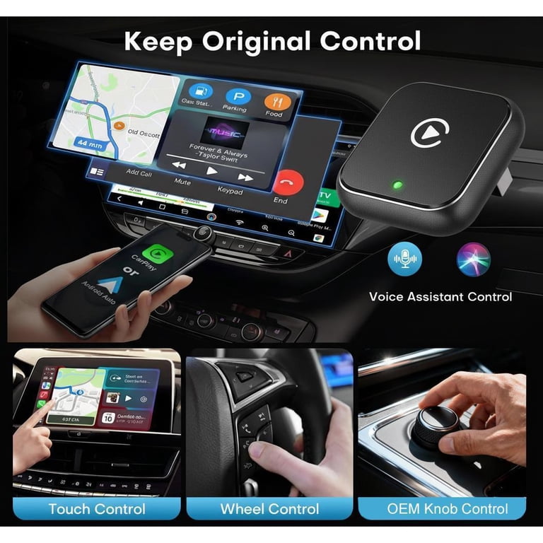 2026 Upgraded Wireless CarPlay Adapter – Fast Connection, No